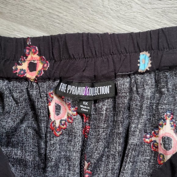 The Pyramid Collection Boho Waterfall High Low Cottagecore Skirt - 1X - Picture 3 of 7